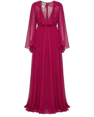Gucci Silk Midi Dress - Pink