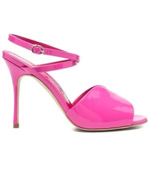 Manolo Blahnik Hourani 105 Sandals - Pink