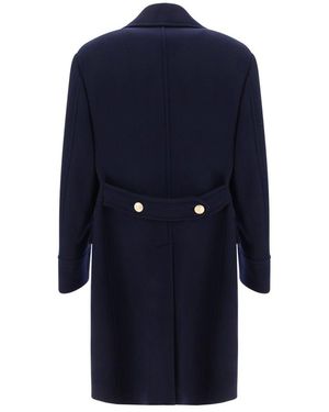 Brunello Cucinelli Martingale Double-Breast Coat - Blau