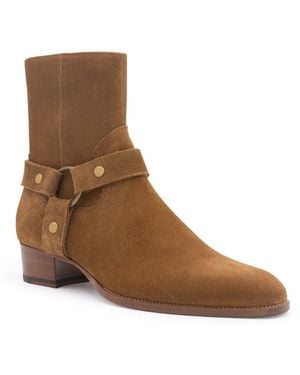 Saint Laurent Wyatt -Kabelbaum -Knöchelstiefel - Braun