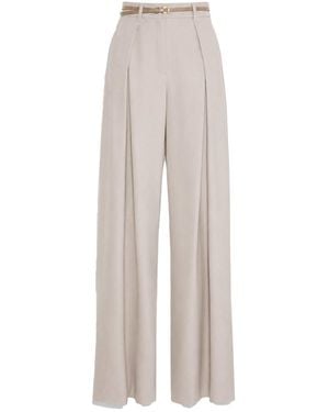 Max Mara Studio Aere Wide Trousers - Natural