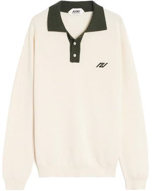 Autry Cotton Polo Shirt - White