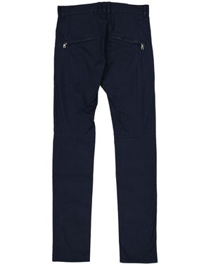 Balmain Schlanke Baumwollhosen - Blau
