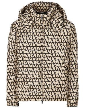 Valentino Garavani Toile Iconographe Down Jacket - Natural