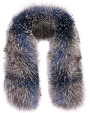 Philipp Plein Fox Fur Collar - Gray