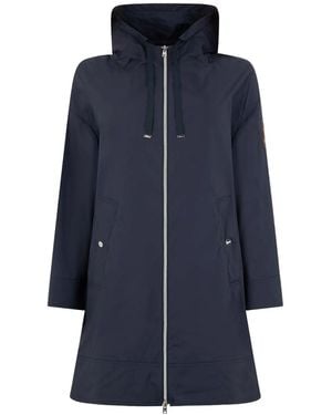 Herno Lightweight Parka Coat - Blue