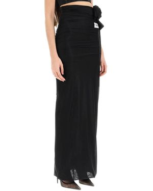 Dolce & Gabbana Jersey Stretch Maxi -Rock - Schwarz