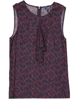 Armani Jeans Top con stampa a cuore - Viola