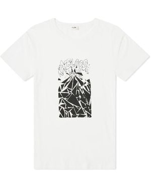 Celine Printed Cotton T - White
