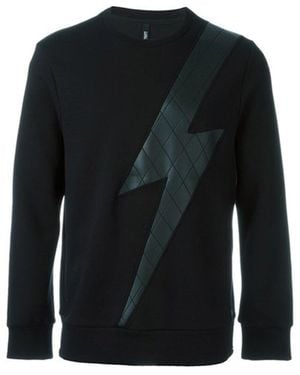 Neil Barrett Flash Design Sweatshirt - Black
