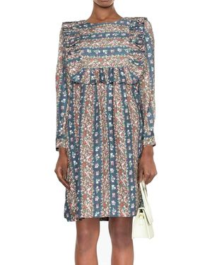 See By Chloé Siehe von Chloe See von Chloe Deva Leinenkleid - Blau