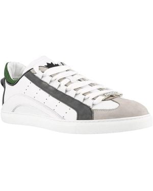 DSquared² 551 Leder Turnschuhe - Weiß