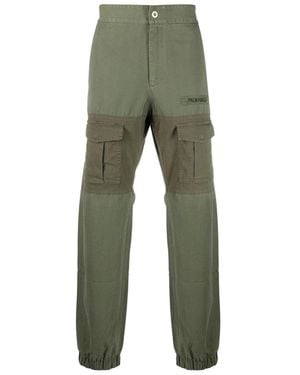 Palm Angels Cotton Trousers - Green