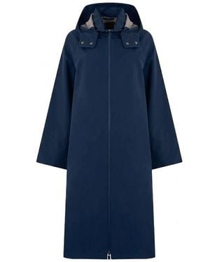 Herno Long Trench Coat - Blue