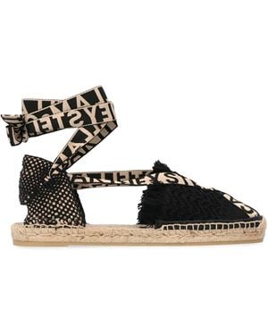 Stella McCartney Gaia Canvas Espadrilles - Black