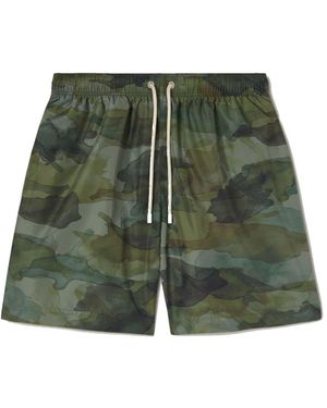 Palm Angels Camouflage Swim Shorts - Green