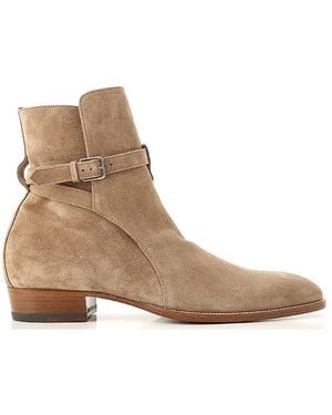 Saint Laurent Stivali Wyatt Jodhpur - Marrone