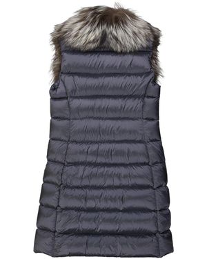 Add Fuchspelz-Polsterweste Jacke Hinzufügen - Schwarz