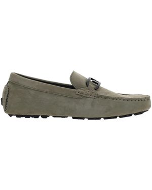 Fendi Suede driver mocassini - Grigio