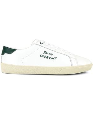 Saint Laurent Signature Low Top Trainer - White