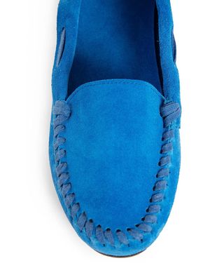 The Row Mabel Leather Loafers Calf - Blue