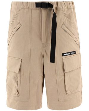 Ambush Cotton Bermuda Shorts - Natural