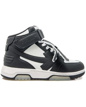 Off-White c/o Virgil Abloh Out Of Office Mid Top Trainers - Blue