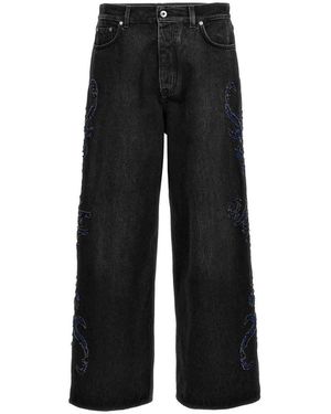 Off-White c/o Virgil Abloh Off Denim Flared Jeans - Black