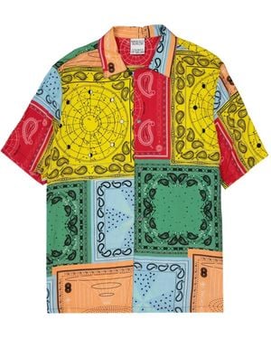 Marcelo Burlon Colour-Block Shirt - Green