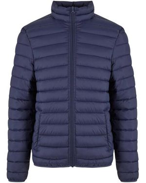 Urban Classics Basis Lichtgewicht Gewatteerd Herenjack - Blauw