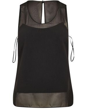 Ted Baker Sleeveless Top With Panel Detail - Black