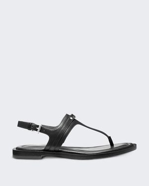 Michael Kors Mandy Thong Sandal - Zwart