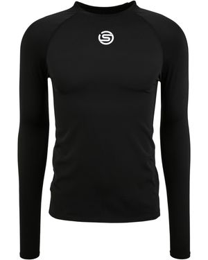 Skins Series-1 Regular Base Layer Top Met Lange Mouwen - Zwart