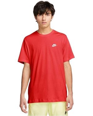 Nike Club T-Shirt (Universitair Rood/Wit)