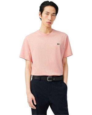 Lacoste Geborduurd T-Shirt Met Logo - Rood