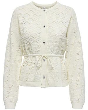 ONLY Onlelke Life Ls Cardigan Cc Knt Off - Wit