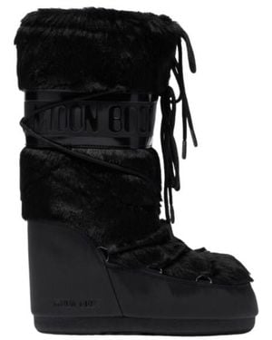 Moon Boot Mn Icon Faux Fur Boots 80D1408900 - Zwart