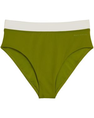 Marc O' Polo Marc O'Polo Vrouwen Bikini Broekjes Contrast Binding - Groen