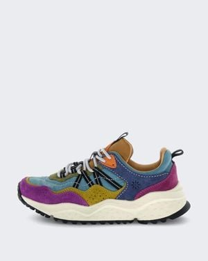 Flower Mountain Lichtgewicht Sneaker Met Kleuraccenten - Blauw