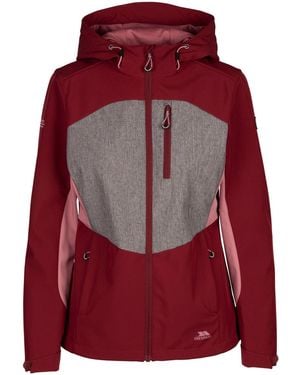 Trespass Ladies Eckwood Soft Shell Jacket (Dark Cherry) - Red