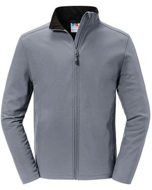 Russell Essential Recycled Soft Shell Jacket (Iron) - Blue