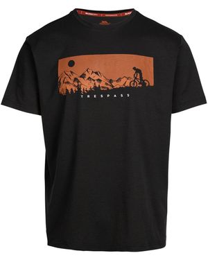 Trespass Nellow Biker T-Shirt - Black