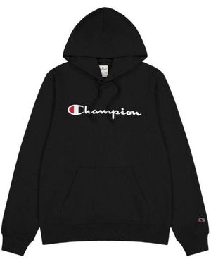 Champion Geborduurde Logohoodie - Zwart
