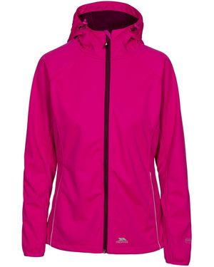 Trespass Ladies Sisely Waterpoof Softshell Jacket - Pink