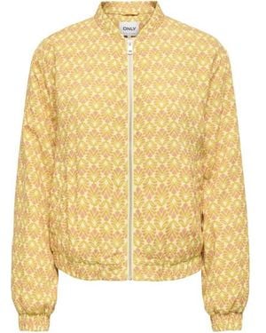 ONLY Onlbiana Aop Bomber Cs Otw Dessin - Geel