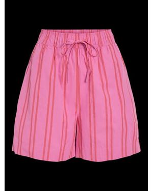 Vila Viwillow Hw Shorts 14114410 Fiji Flowers Hibiscus - Roze