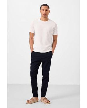 TOMMY LIFE Straight-Leg Gabardine Chinos - White