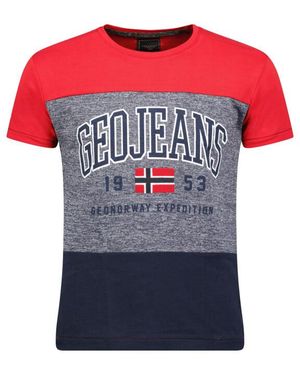 GEOGRAPHICAL NORWAY T-Shirt Jerudico - Roze