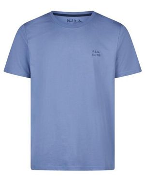 Phil & Co. Berlin Pyjamashirt Korte Mouw - Blauw