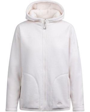 Trespass Ladies Backstay Fleece Jacket (Ghost) - White